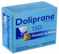 Doliprane 150 Mg Poudre Pour Solution Buvable En Sachet-dose B/12 à THONON-LES-BAINS
