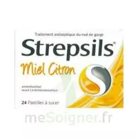 Strepsils Pastilles à Sucer Miel Citron Plq/24 à THONON-LES-BAINS